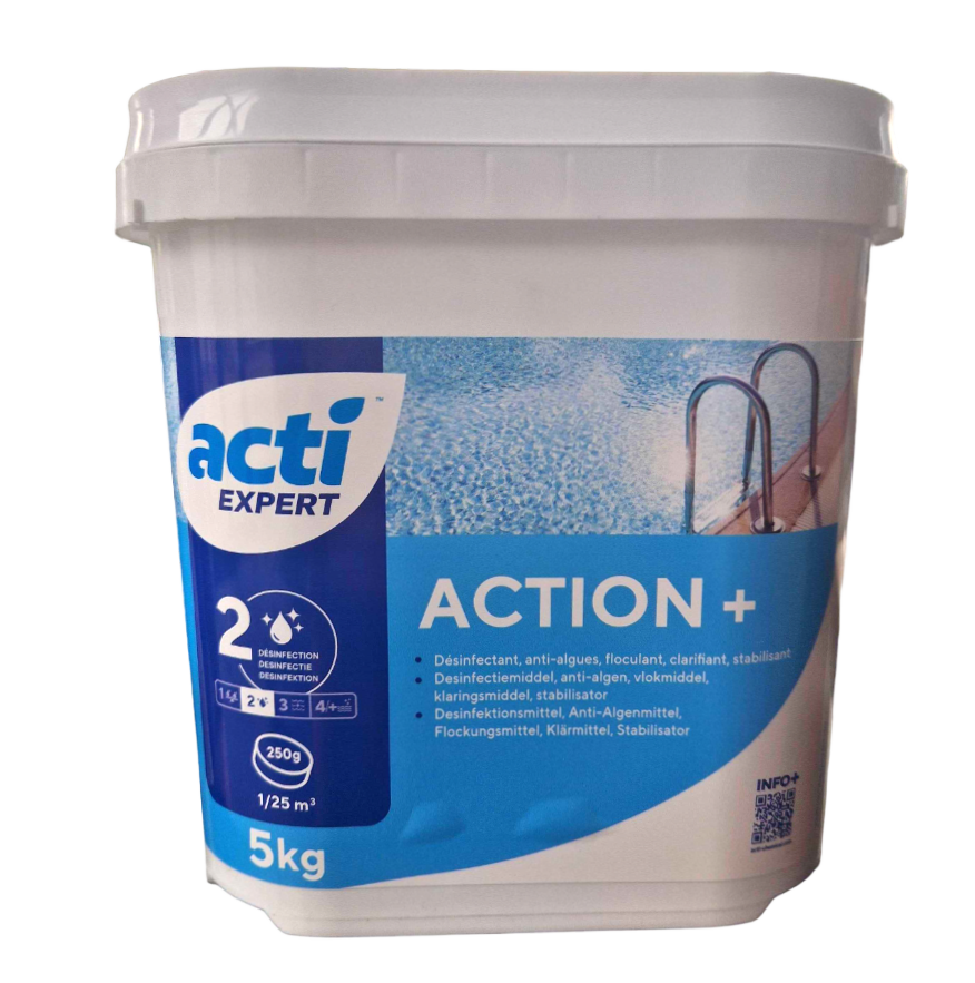 Acti Action+ chloortabletten 5 kg - 250grams  (Enkel Geschikt voor de Belgische markt)