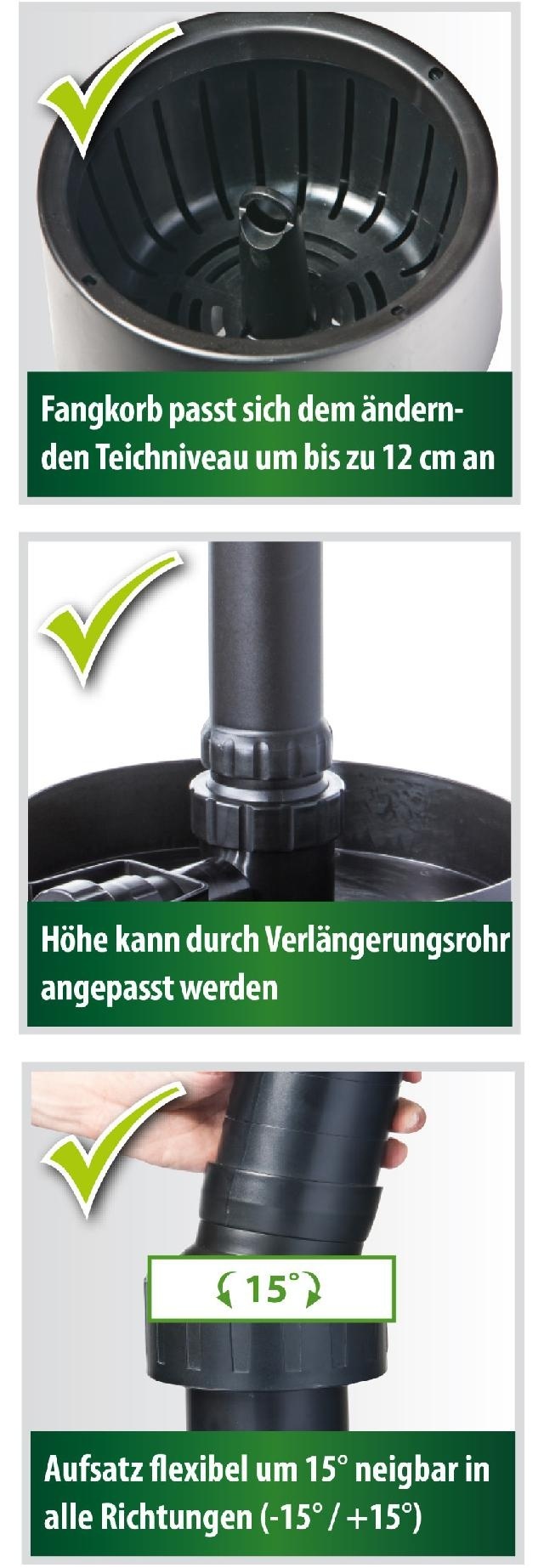 Heissner vijver oppervlakte skimmer