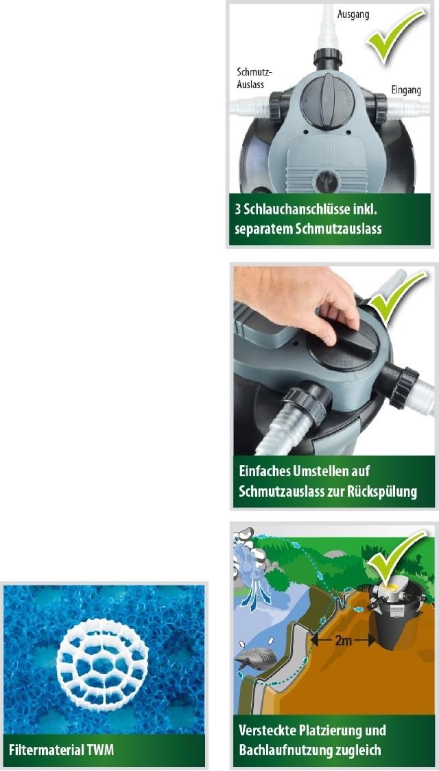 Heissner vijver drukfilter set 3300 ltr/u