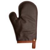 Bovine leren oven glove met duim