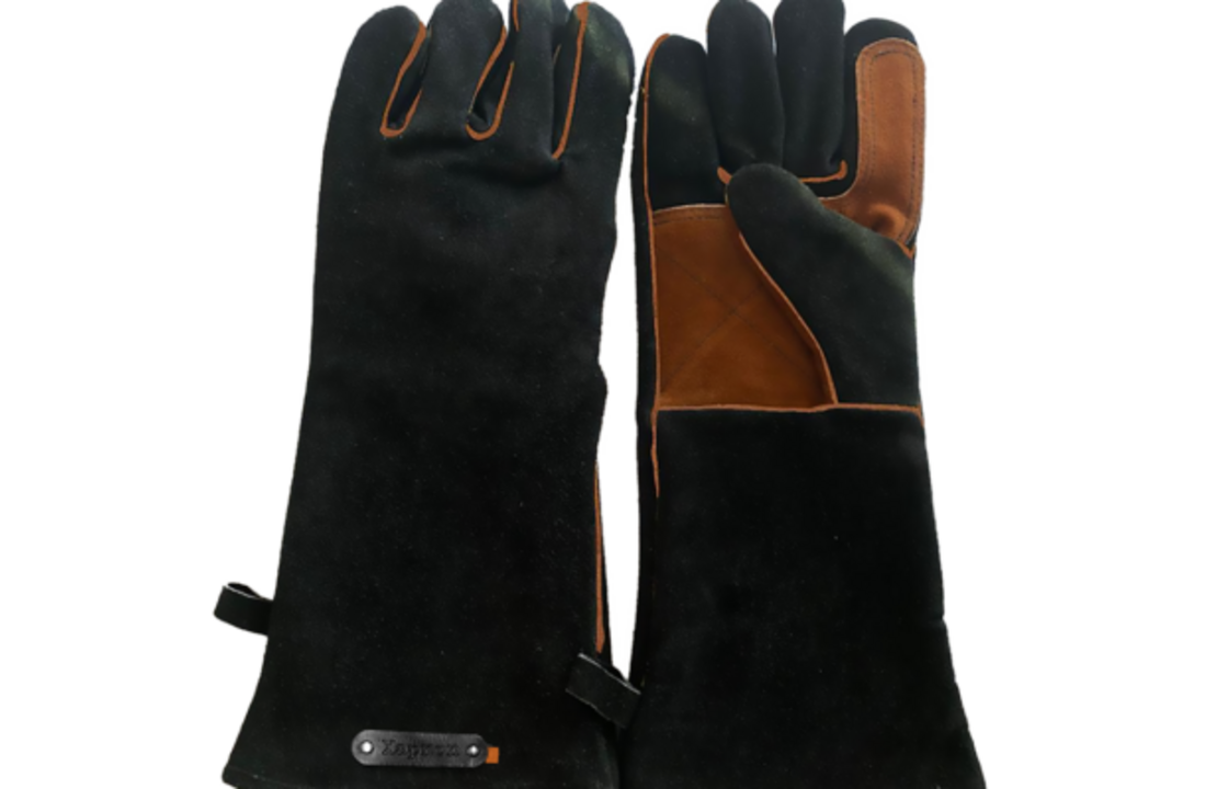 Madrid bbq leren handschoenen met vingers