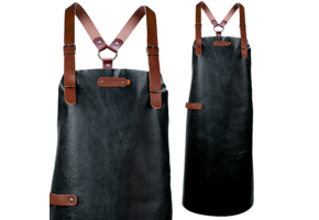 New York Leather long apron schort incl. schouderbanden 74/60