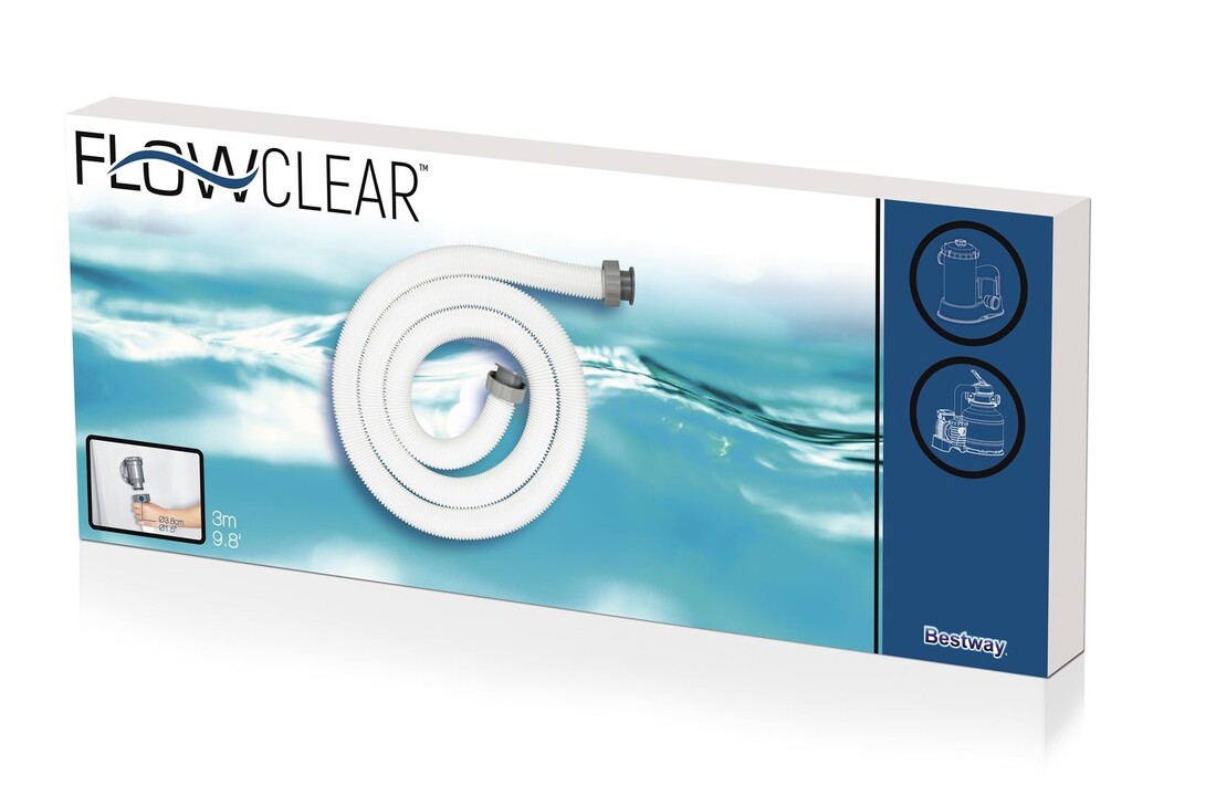 Bestway Flowclear vervangingsslang, 38mm, 3m lang