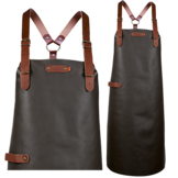Bovine Leather long apron schort incl. shoulderstraps- 82/60