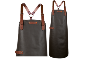 Bovine Leather long apron schort incl. shoulderstraps- 82/60