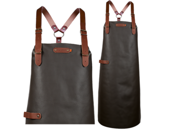 Bovine Leather long apron schort incl. shoulderstraps- 82/60