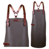 Bovine Leather long apron schort incl. shoulderstraps- 82/60