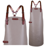 Bovine Leather long apron schort incl. shoulderstraps- 82/60