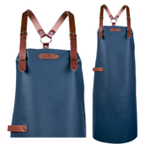 Bovine Leather long apron schort incl. shoulderstraps- 82/60