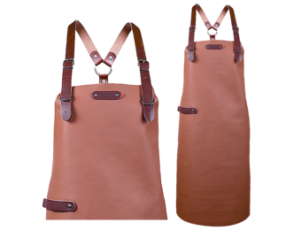 Bovine Leather long apron schort incl. shoulderstraps- 74/60