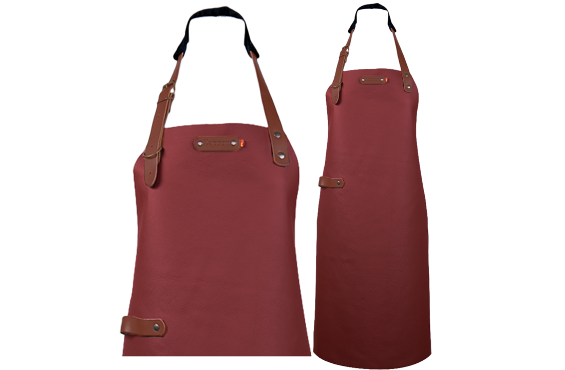 Bovine Leather long apron schort incl. neckstraps- 82/60