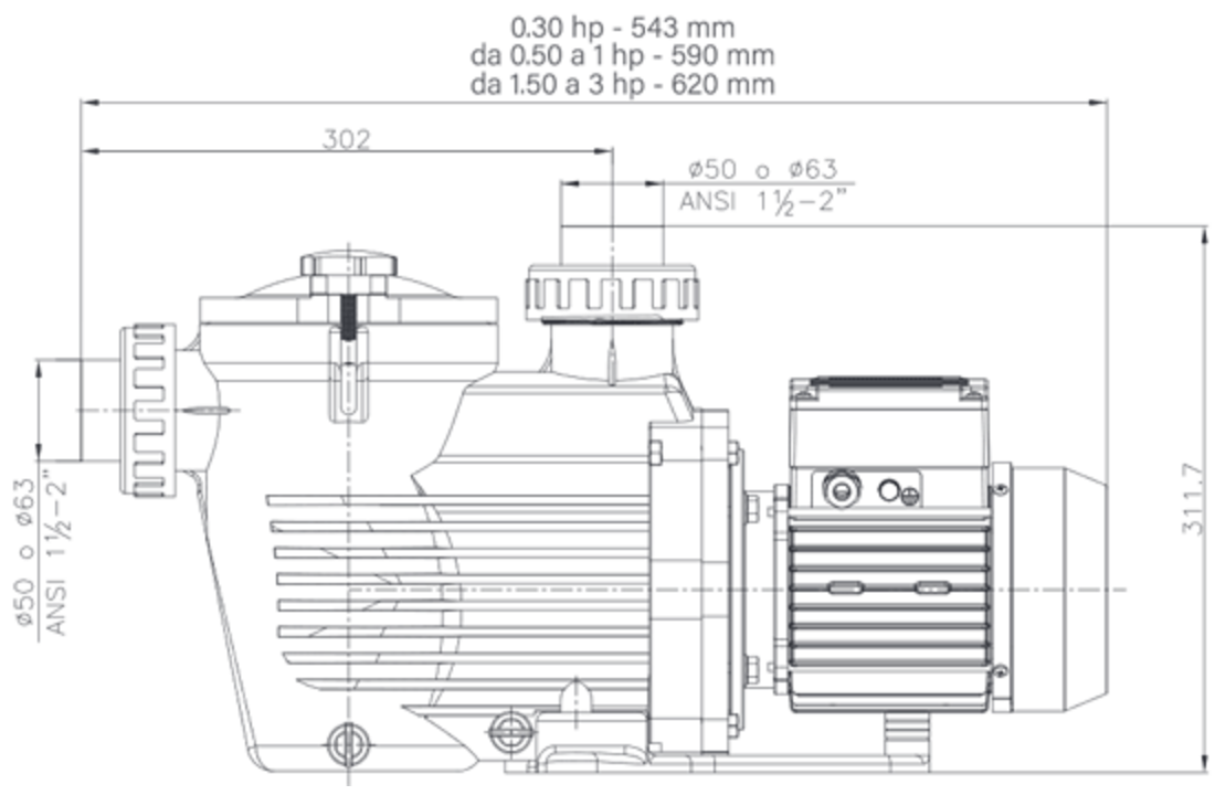 Ks Evo Pomp Kripsol (33m³/h, Drie-fasen)