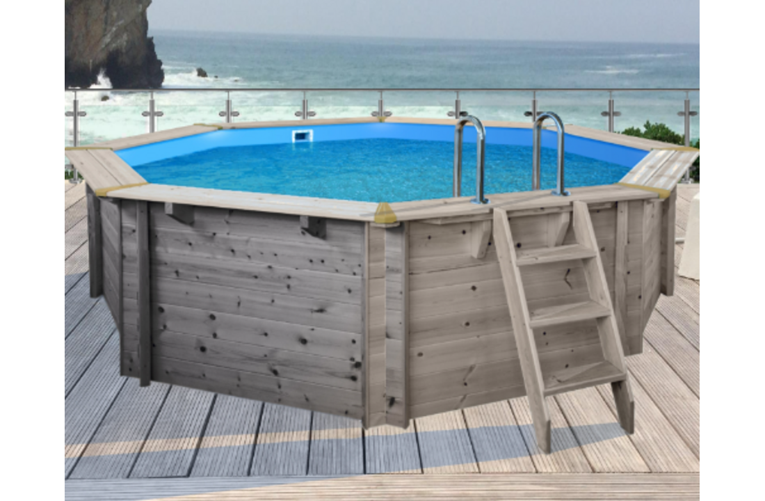 Interline Java Houten Zwembad rond 5.30 m. doorsnede
