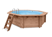 Interline Java Houten Zwembad rond 4.40 m. doorsnede