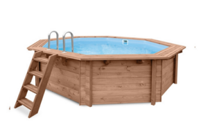 Interline Java Houten Zwembad rond 3.55 m. doorsnede