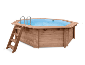 Interline Java Houten Zwembad rond 3.55 m. doorsnede