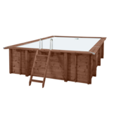 Interline Sumatra Houten Zwembad rechthoekig  6.00 x 3.00