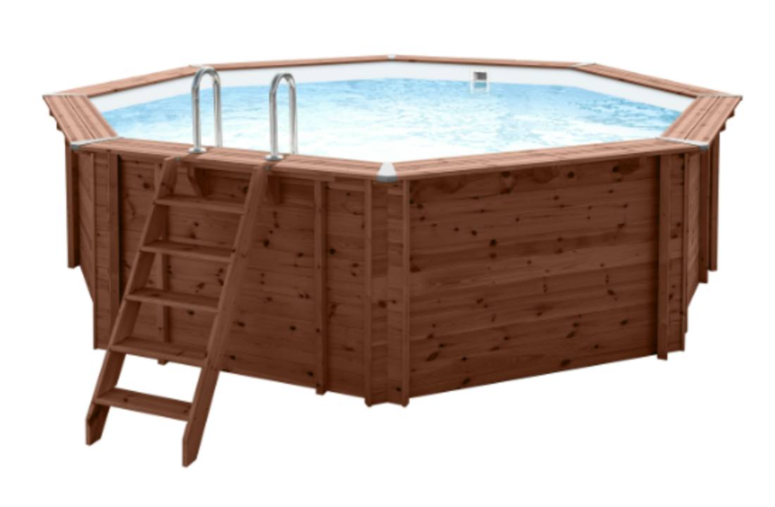 Interline Sumatra Houten Zwembad rond 5.30 meter