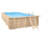 Interline Bali Houten Zwembad rechthoekig 7.90 x 4.00 meter