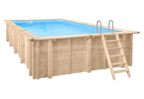 Interline Bali Houten Zwembad rechthoekig 7.90 x 4.00 meter
