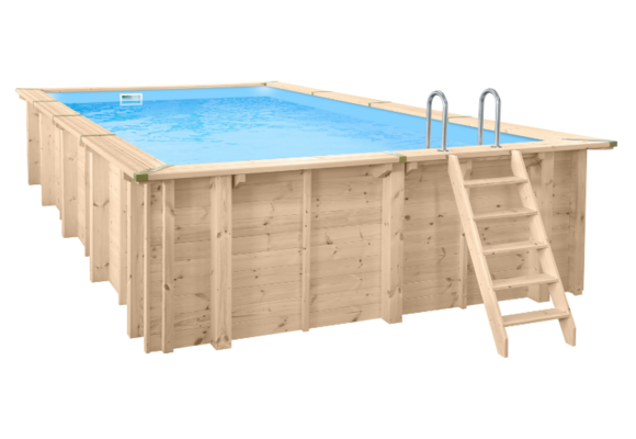Interline Bali Houten Zwembad rechthoekig 7.90 x 4.00 meter
