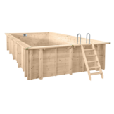 Interline Bali Houten Zwembad rechthoekig 7.90 x 4.00 meter