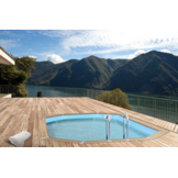 Interline Bali Houten Zwembad ovaal 8.40 x 4.90 m.