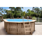 Interline Bali Houten Zwembad ovaal 6.40 x 4.00 m.