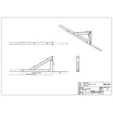 Blue nis verstelbare console 800mm