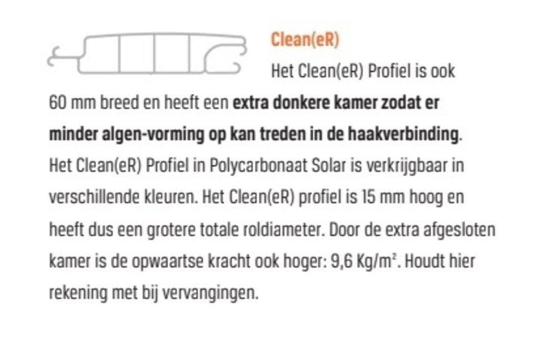 (Re)cover Clean(eR) Polycarbonaat | Lamellen