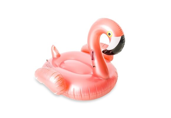Didak Opblaasbare Flamingo Roze Gold 140x130x120 cm