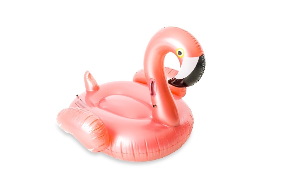 Didak Opblaasbare Flamingo Roze Gold 140x130x120 cm
