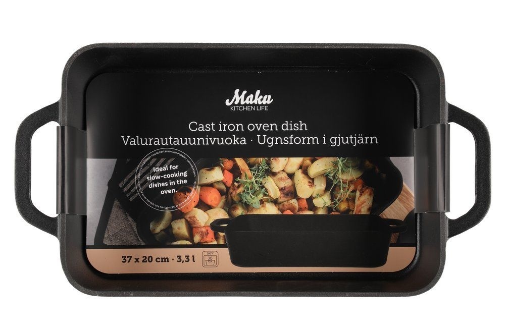 Maku Kitchen Life Ovenschaal gietijzer 3.3 L / 37x20 cm