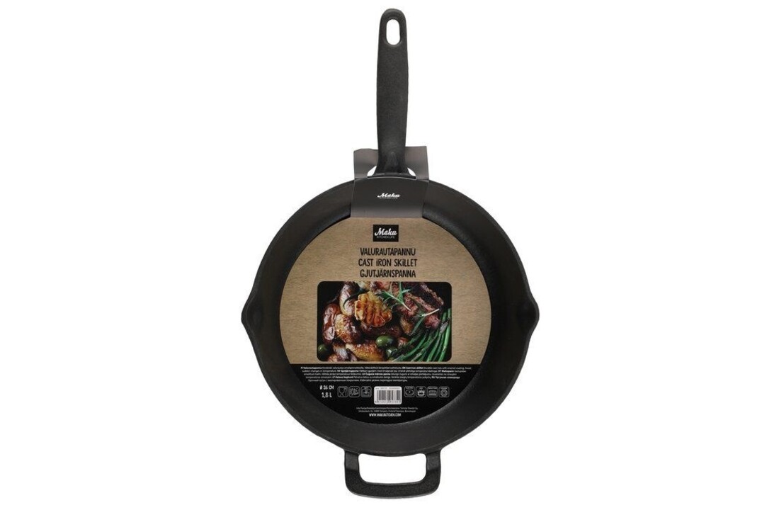 Maku Kitchen life Gietijzeren koekenpan 26 cm