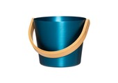 Rento Sauna Emmer Aluminium met Bamboe Handvat Blauw