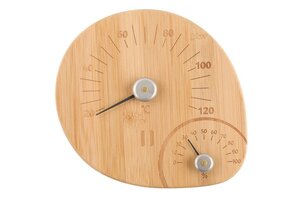 Rento Saunathermometer en hygrometer van bamboe