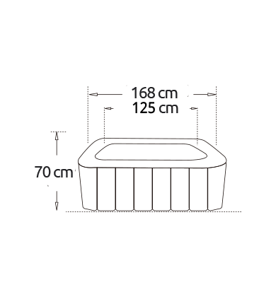 Netspa Opblaasbare spa- CAÏMAN 4 persoons