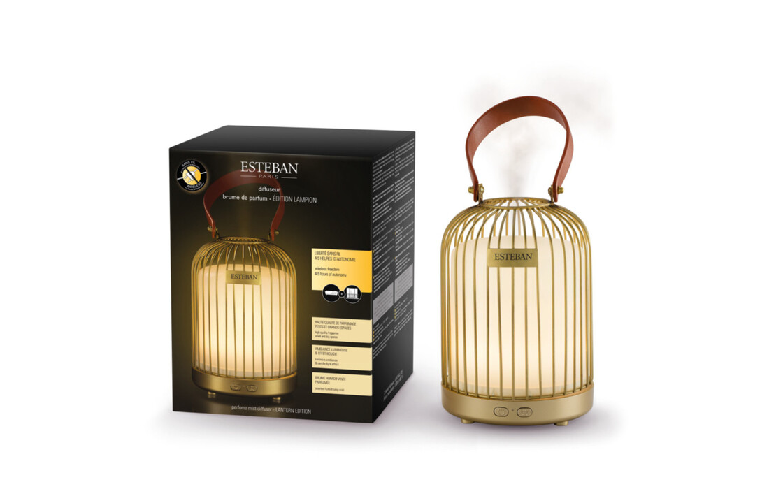 Esteban Mist Diffuser Lantern Gold edition