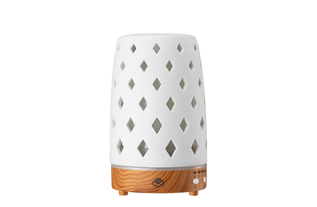 Serene House Ultrasonic Diffuser Diamond White Lightwood base 90ml