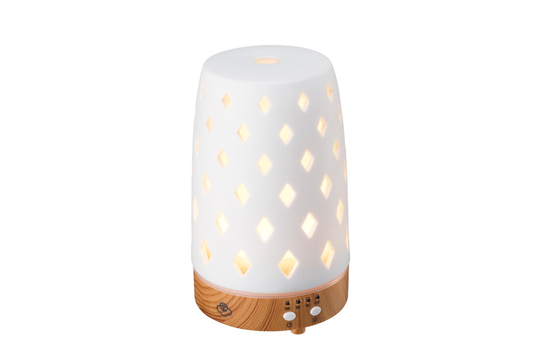 Serene House Ultrasonic Diffuser Diamond White Lightwood base 90ml