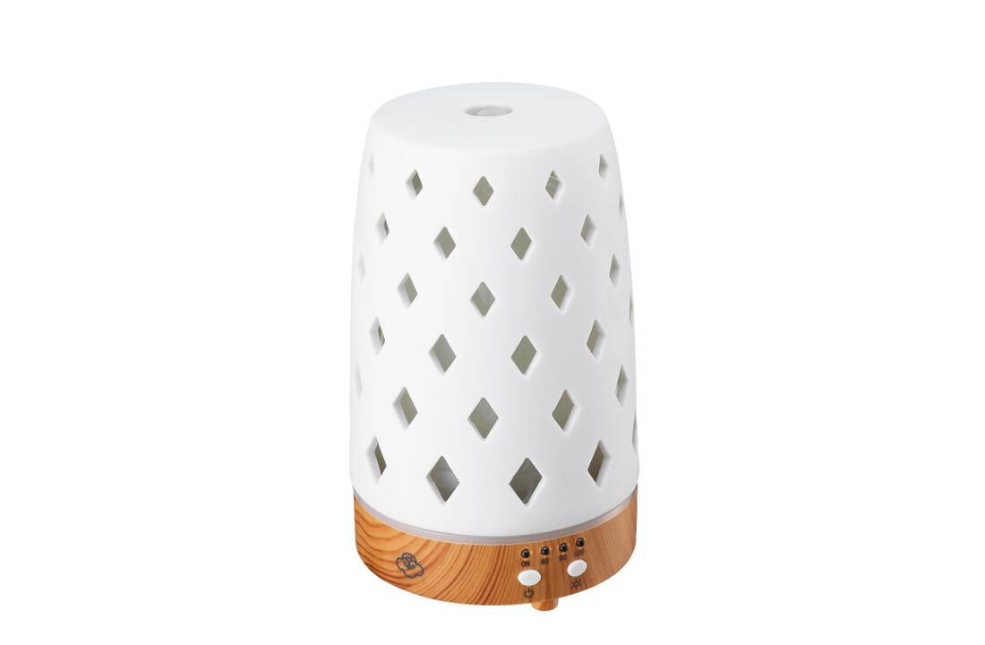 Serene House Ultrasonic Diffuser Diamond White Lightwood base 90ml