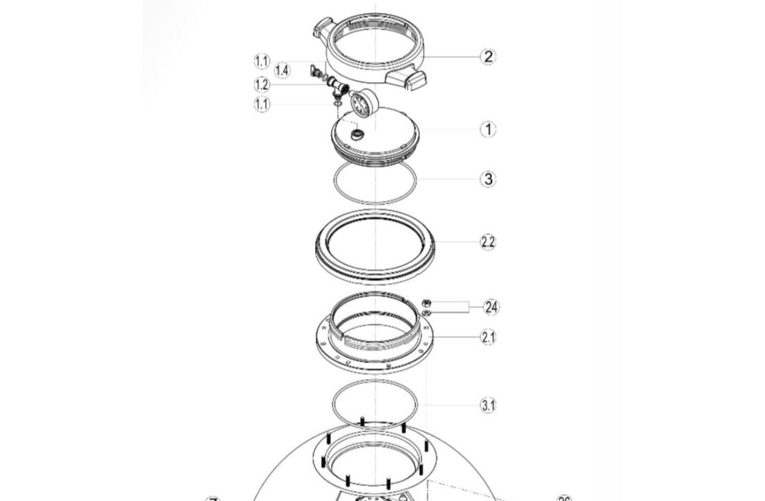 HL/TL filterdeksel twist lock