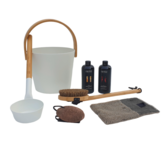 Cadeau set  Sauna emmer wit