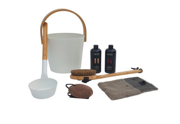 Cadeau set  Sauna emmer wit