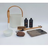 Cadeau set  Sauna emmer wit