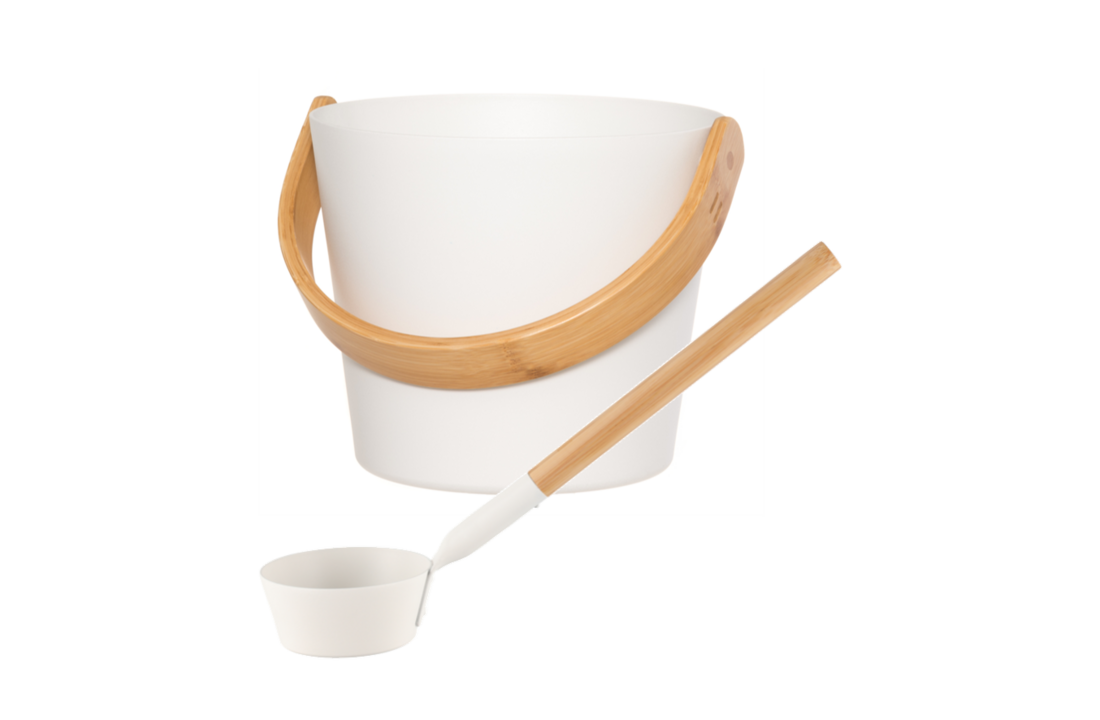 Cadeau set  Sauna emmer wit