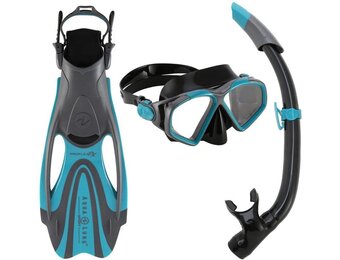 Aqua Lung Sports Hawkeye Travel Set zwart / turkoise