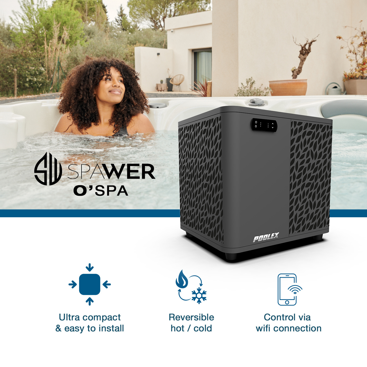 Poolex Spawer o'spa warmtepomp voor spa's