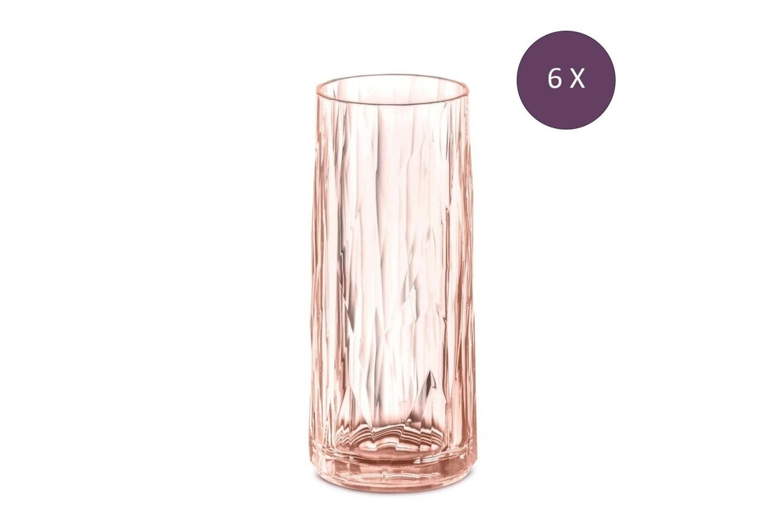 Koziol superglas club No. 03 bier/ longdrinkglas 250 ml 6 stuks