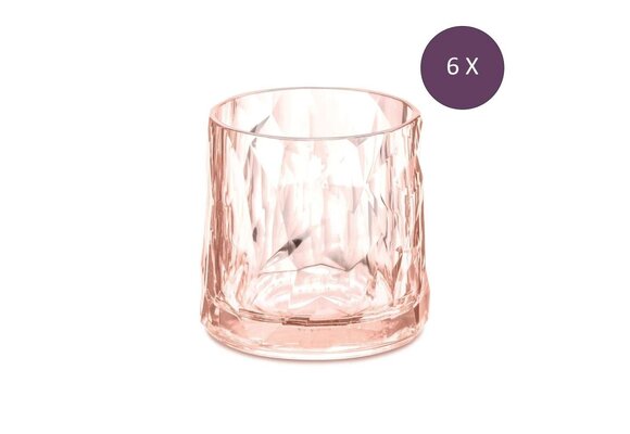 Koziol superglas club no 2. whisky/waterglas 250 ml Set van 6 stuks